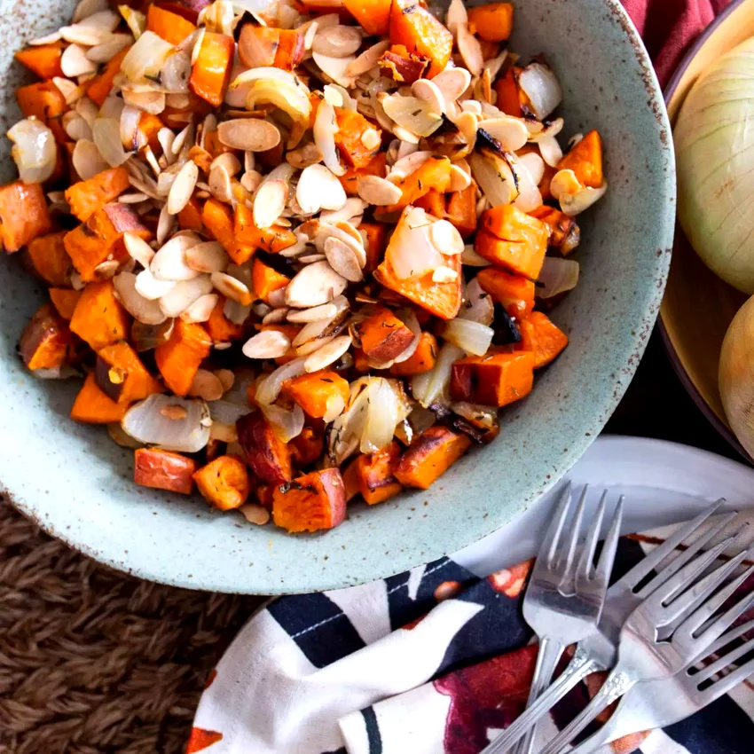 Roasted Sweet Potatoes & Onions