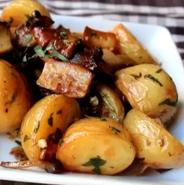 Roasted Wild Mushrooms and Potatoes
