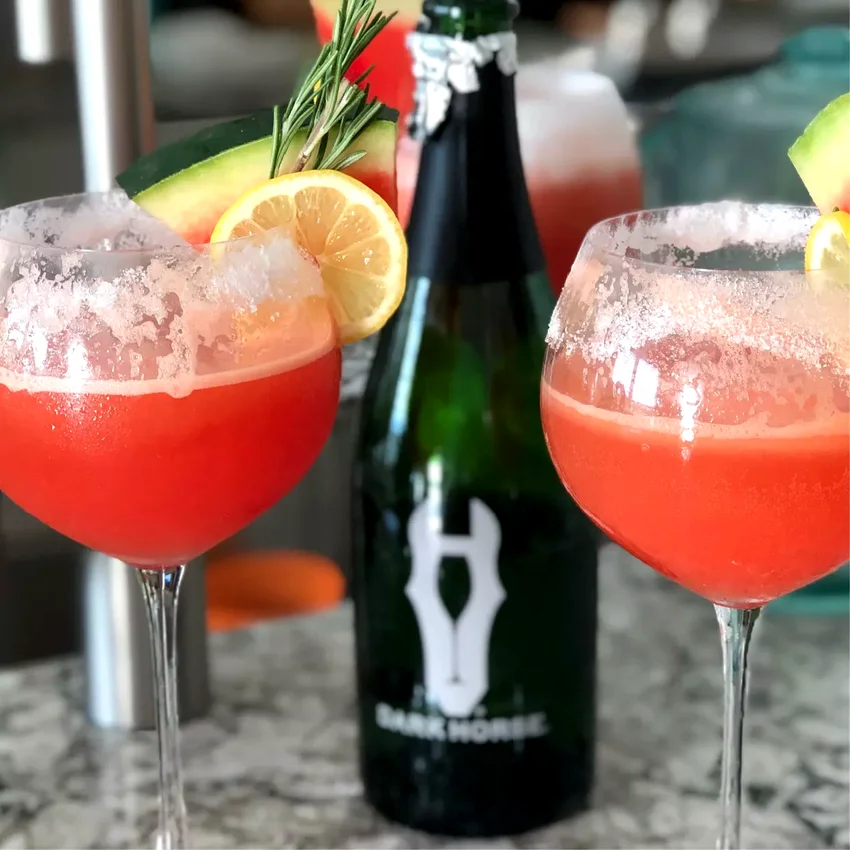 17 Cooling Watermelon Beverages for Summer Thirst Relief Rosemary-Infused Watermelon Lemonade
