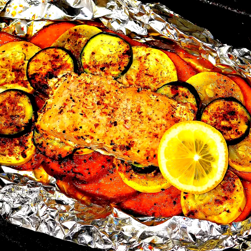 Salmon Foil-Pack Dinner