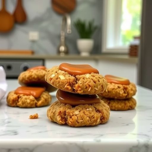 Salted Caramel Oatmeal Cookies