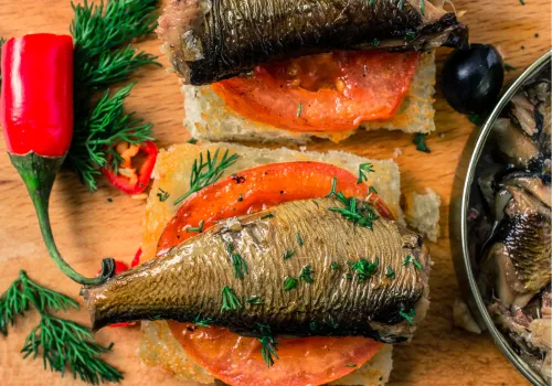 Sardine and Tomato Toast