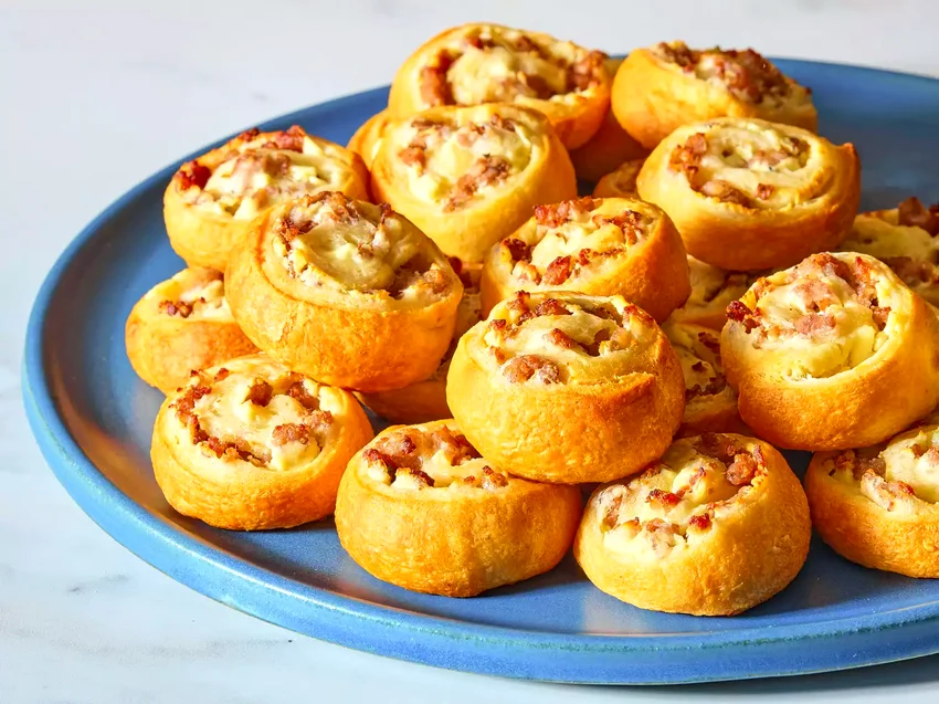20 Crescent Roll Party Appetizers That Wow Every Crowd Sausage and Cream Cheese Pinwheels