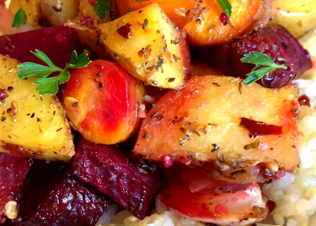 Savory Roasted Root Vegetables