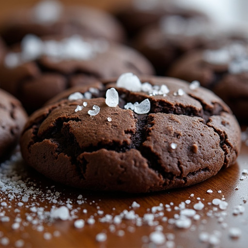 Sea Salt Dark Chocolate Espresso Cookies