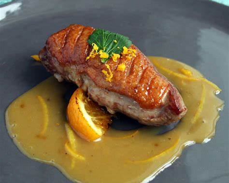 Seared Duck Breast with Orange Sauce