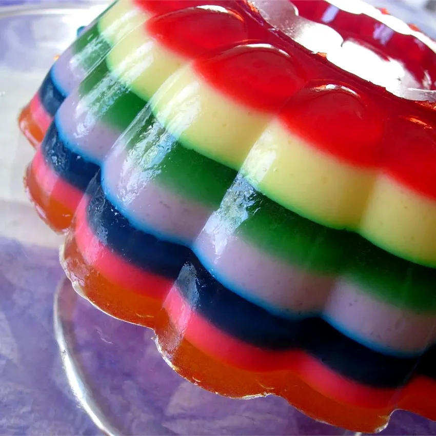 Seven Layer Gelatin Salad