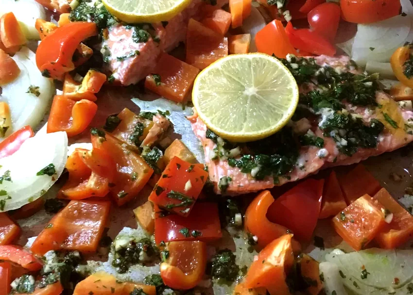 50 Oven-Baked Fish Dishes You'll Want to Cook Repeatedly Sheet Pan Salmon and Bell Pepper Dinner