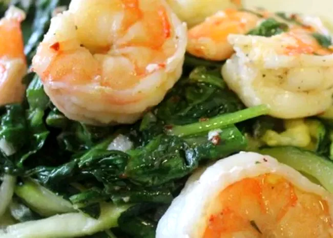 Shrimp Florentine with Zoodles
