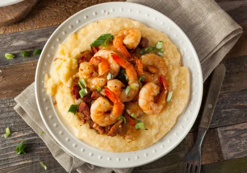 Shrimp and Grits (gluten-free)