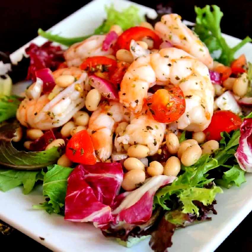 Shrimp and White Bean Salad