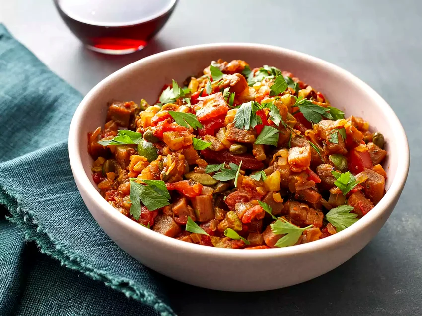34 Mediterranean Dishes You Need to Try Right Now Sicilian Eggplant Caponata