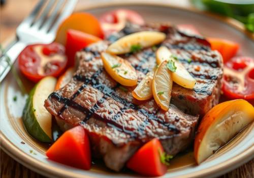 Sirloin Steak with Vegetables