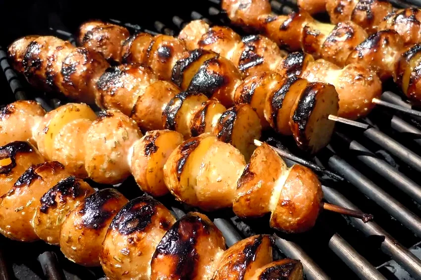Skewered Grilled Potatoes