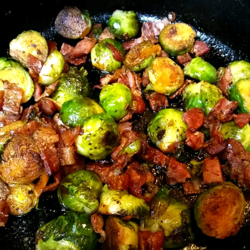 Skillet-Braised Brussels Sprouts