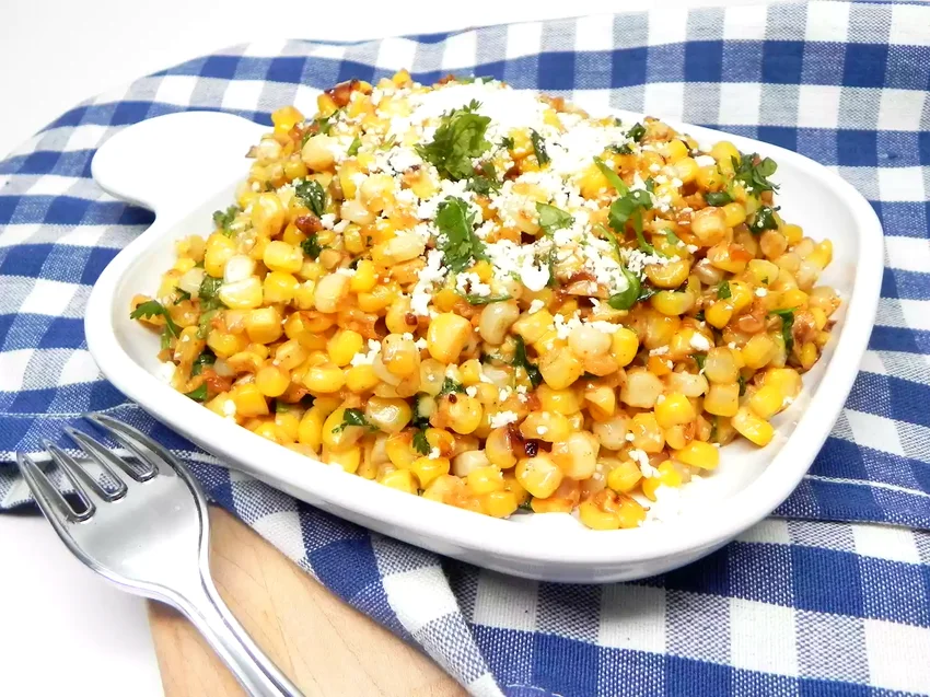 41 Champion Recipes For Your Game Day Taco Station Skillet Elote (Mexican Street Corn)