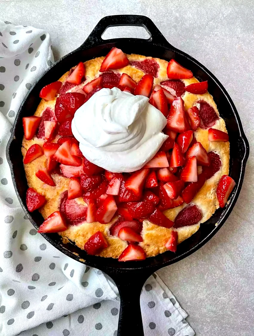 Skillet Strawberry Shortcake