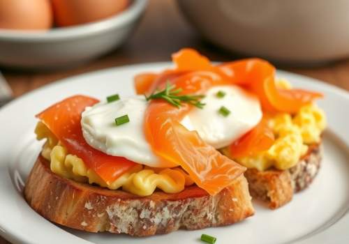 Smoked Salmon and Egg Toast