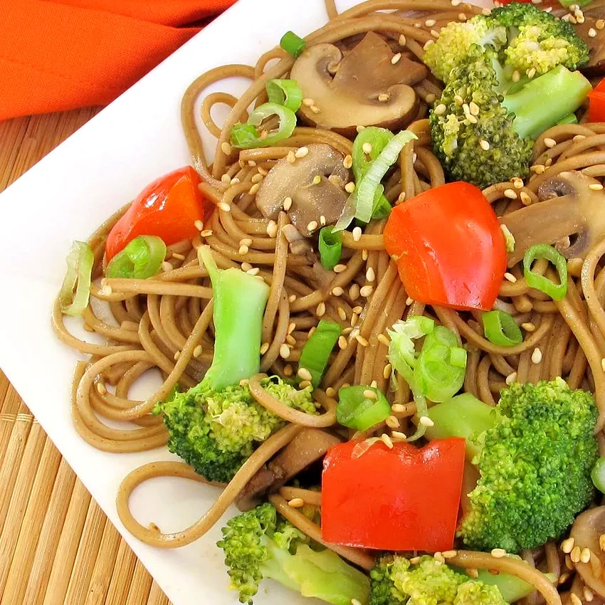 30 Top Plant-Based Pasta Dishes for Healthy Eating Soba with Toasted Sesame Seed Sauce