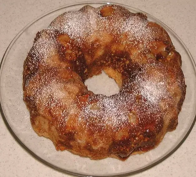Sour Cream Pear Cake