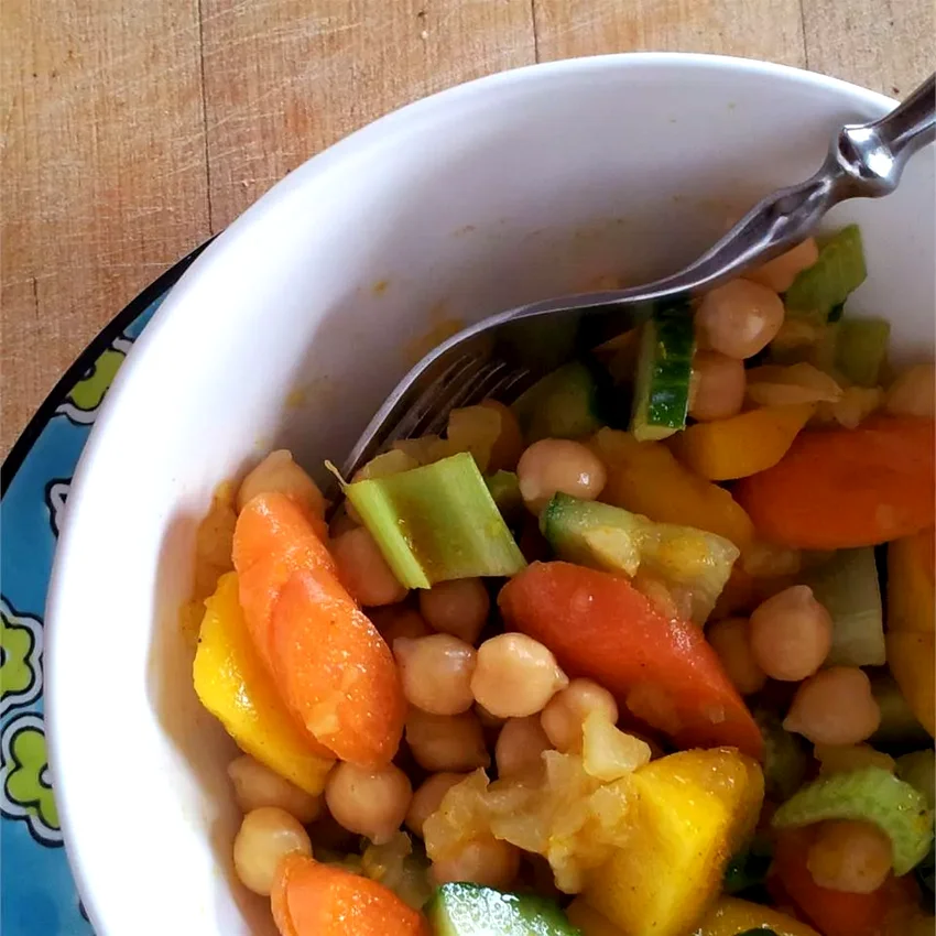South Indian Chickpea Salad