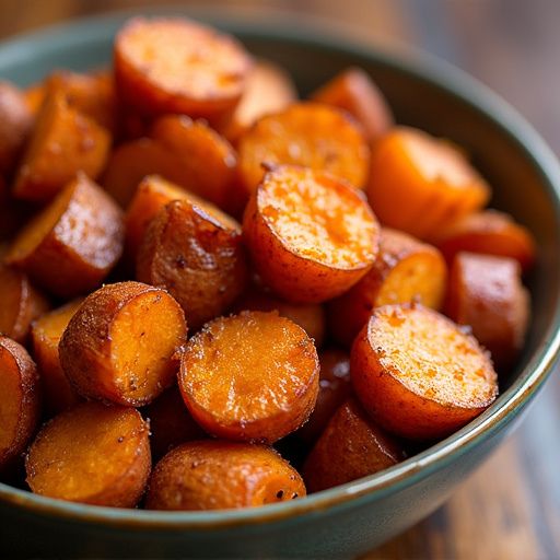 Spiced Apple Butter Candied Sweet Potatoes