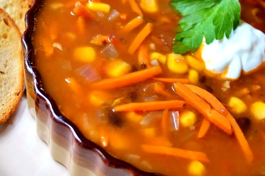 Spicy Black Bean Vegetable Soup