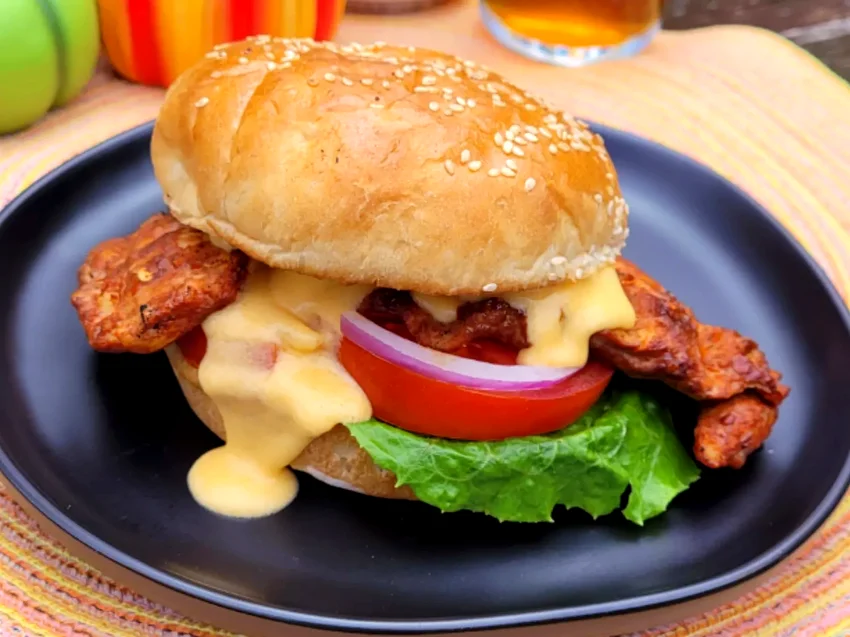25 Fiery Chicken Breast Recipes That Bring the Heat Spicy Chicken Burger with Beer Cheese Sauce