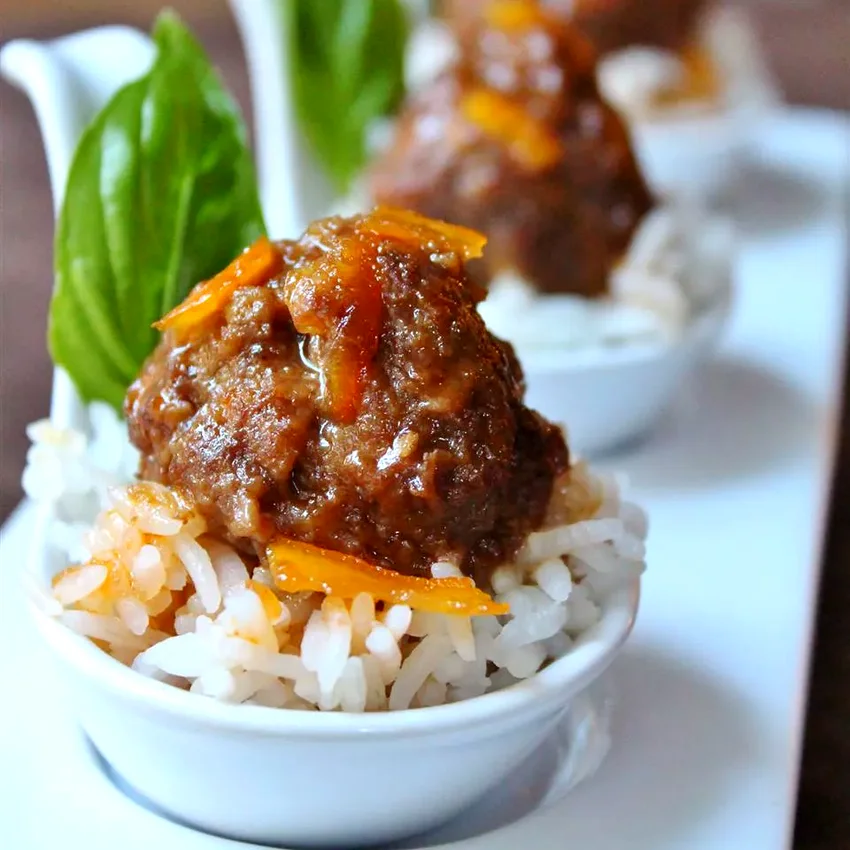 12 Ground Bison Dishes That Expand Beyond Basic Burgers Spicy Orange Bison Balls