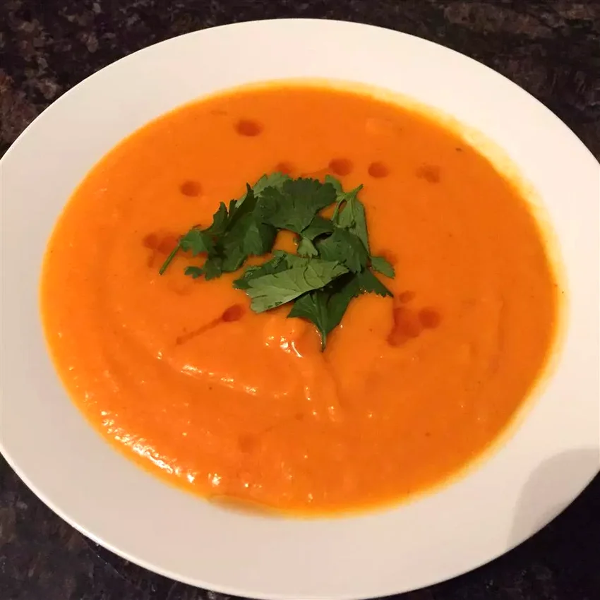 Spicy Sweet Potato and Coconut Soup
