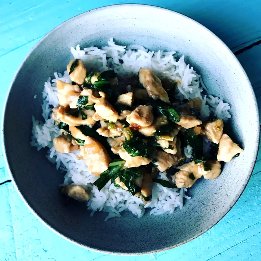 Spicy Thai Basil Chicken (Pad Krapow Gai)