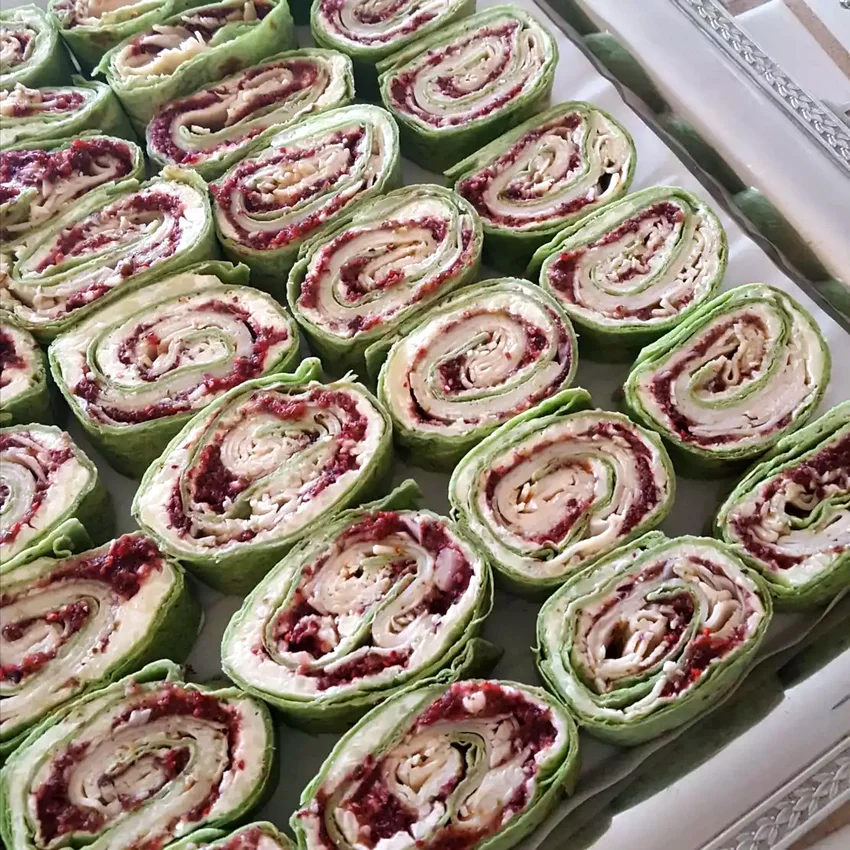 30 Crowd-Pleasing Party Appetizers Your Guests Adore Spicy Turkey and Cranberry Pinwheels