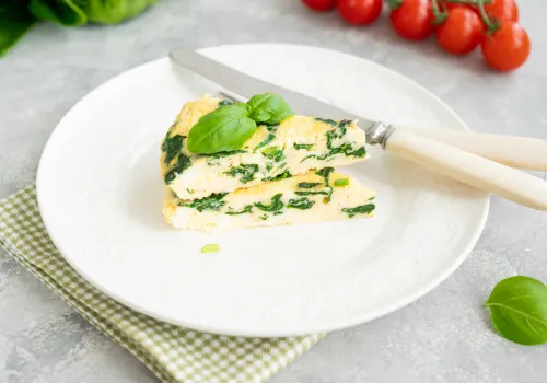 Spinach and Feta Egg White Frittata