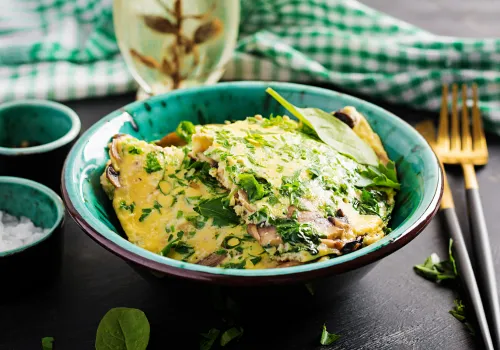 Spinach and Mushroom Frittata