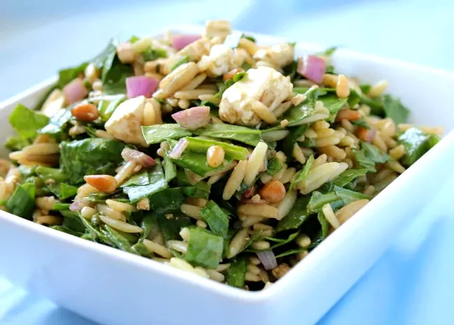 Spinach and Orzo Salad