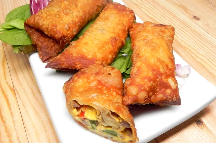 Steak and Cheese Egg Rolls