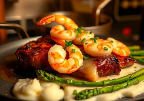 Steak and Garlic Butter Shrimp