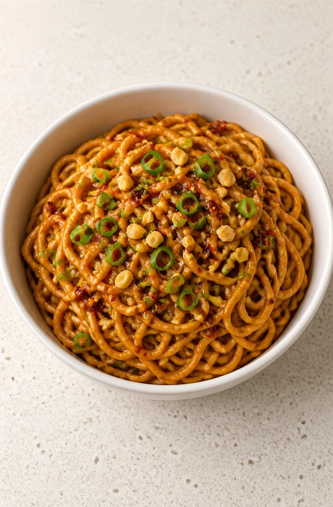 15-Minute Creamy Peanut Sauce Noodles Step 3 Toss and Serve the Noodles