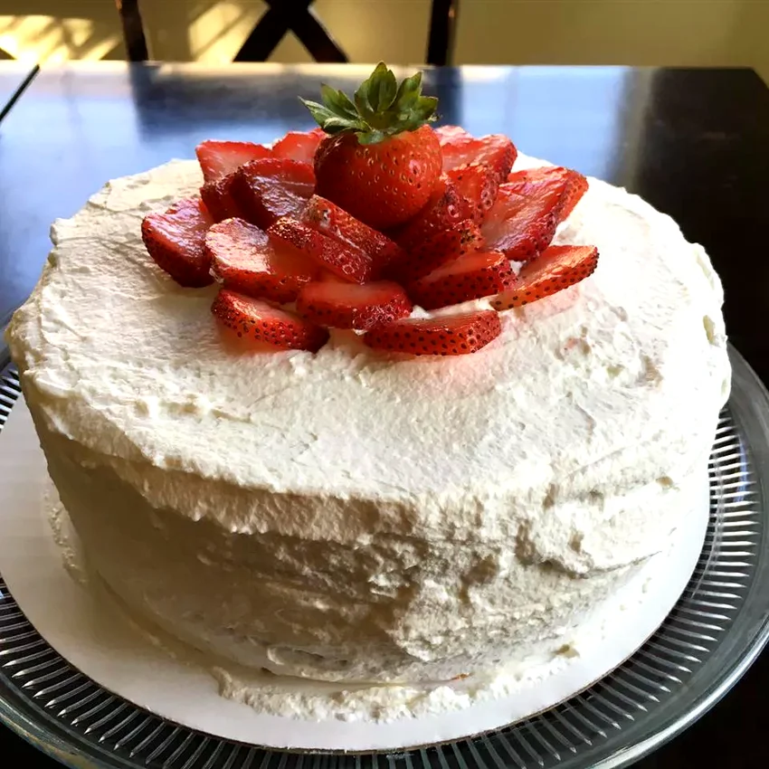 Strawberries and Cream Cake