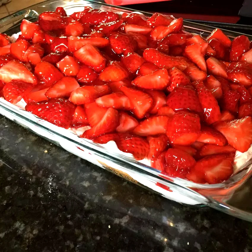 Strawberry Angel Food Dessert