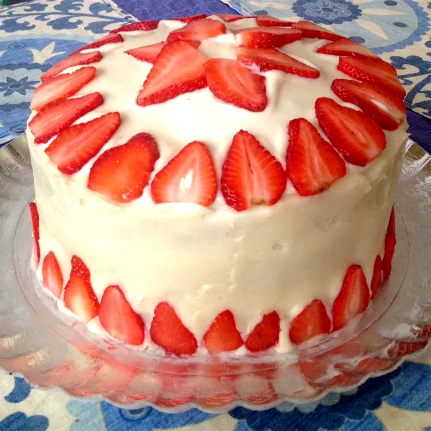 Strawberry Cake from Scratch