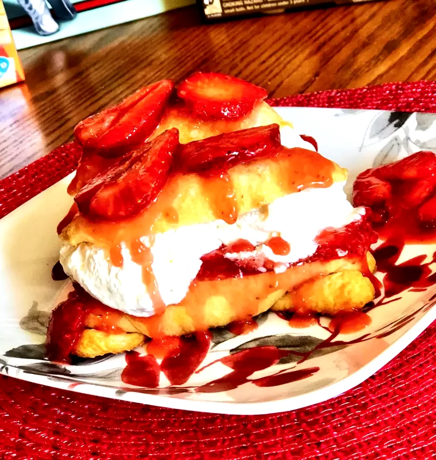 15 Simple Crescent Roll Desserts You Can Make Tonight Strawberry Crescent Roll Shortcake