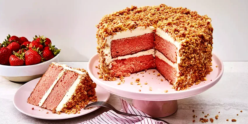 15 Patriotic Memorial Day Cakes Perfect for Potlucks Strawberry Crunch Cake