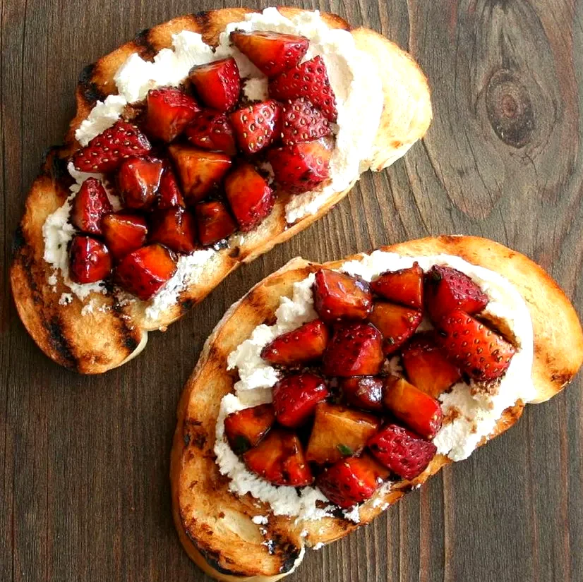 15 Elegant Appetizers Perfect for Home Entertaining Strawberry Goat Cheese Bruschetta