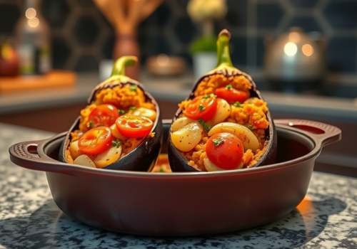 Stuffed Eggplant (Imam Bayildi)