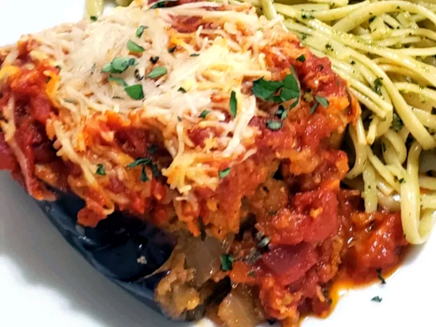 Stuffed Eggplant Parmesan
