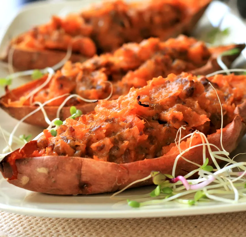 9 Delicious Sweet Potato Stuffing Ideas You'll Love Stuffed Sweet Potato Skins