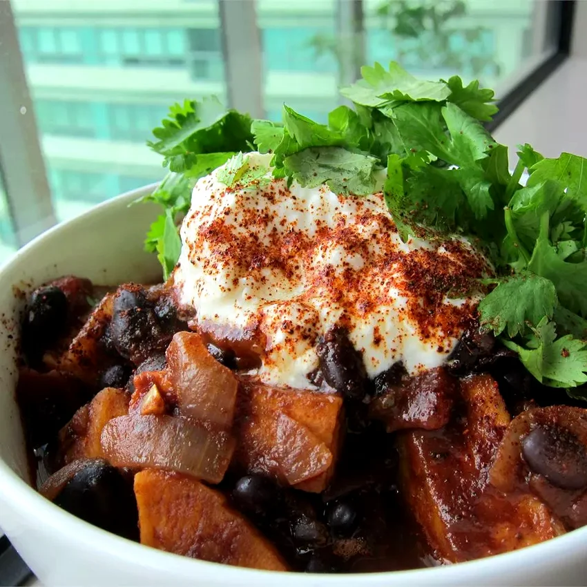 Sweet Potato and Black Bean Chili