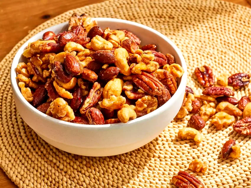 Sweet, Salty, Spicy Party Nuts