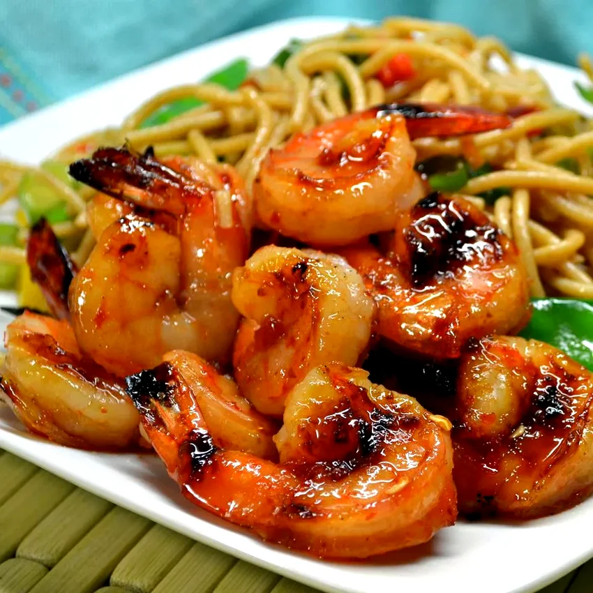 Sweet and Spicy Grilled Shrimp